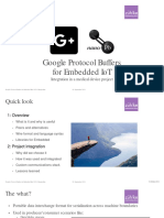 Google Protocol Buffers For Embedded Iot: Integration in A Medical Device Project