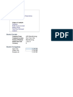 Model Content: Input Capital Schedules Capital Expenditures & Depreciation Operational Expenses Revenue Calculation