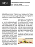 Effects of Drainage On The Response of A Sliding Subsea Foundation