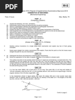 15A03402 Kinematics of Machines