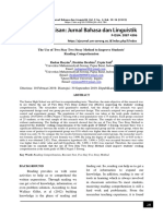 The Use of Two Stay Two Stray Method To Improve Students' Reading Comprehension