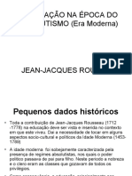 A EDUCACAO NA EPOCA DO ABSOLUTISMO - Rousseau