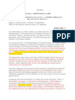 G.R. No. L-4663 October 9, 1909 THE UNITED STATES, Plaintiff-Appellee, vs. PEDRO CABOLA, ET AL.,Defendants-Appellants