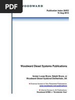 Woodward Diesel Systems Publications: Publication Index 26452 15 Aug 2014