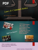 Laws & Crimina L Justice: By: Tori Brandon