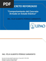 Concreto Reforzado: "Comportamiento Del Concreto Armado en Estado Elástico"