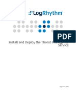 Install and Deploy The Threat Intelligence Service: August 12, 2019