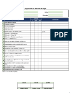 Chek List de Almacén de SQP