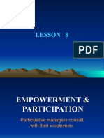 Lesson 8. Empowerment and Participation