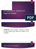 Capítulo 1 Los Gerentes y Usted en El Lugar de Trabajo