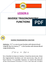 Math12-1 - Lesson 6 - Inverse Trigonometric Functions