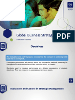 Global Business Strategy: Evaluation & Control