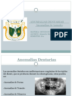 Anomalías Dentarias