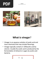 Vinegar: An Introduction and Inustrial Production