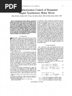 Loss Minimization Control of Permanent Magnet Synchronous Motor