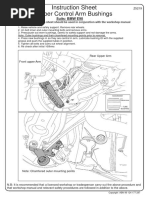 Instruction Sheet Upper Control Arm Bushings: Suits: BMW E90