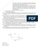 Advance Fluid Mechanice Questions