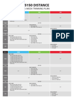 5150 Distance: 4 Week Training Plan