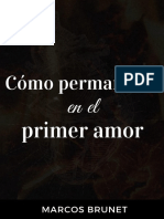 Como Permanecer en El Primer Amor - Marcos Brunet