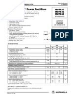 Semiconductor Technical Data: Ultrafast Rectifiers 8 Amperes 200-400-600 VOLTS