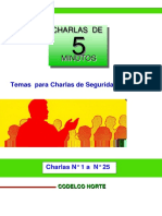 Charlas de Seguridad 5 Minutos Codelco PDF