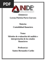 Metodos de Evaluacion Del Analisis e Interpretacion de Estados Financieros