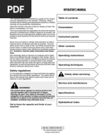 Excavator Operator Manual