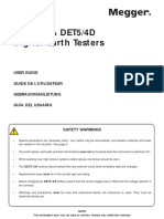 MEGGER DET 5 - 4 EARTH TESTER - Manual PDF