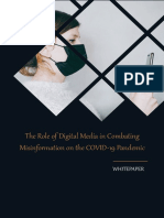 A White Paper On The Role of Digital Media in Combating Misinformation On The COVID-19 Pandemic