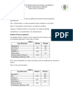 Analisis de Galletas