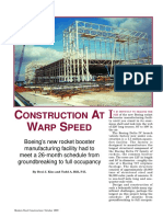 C A W S: Onstruction T ARP Peed