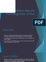 Inflation Rate and Purchasing Power of Peso