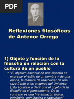 Reflexiones Filosoficas de Antenor Orrego