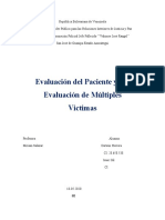 Evaluacion Del Paciente y Evaluacion de Multiples Victimas