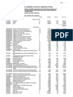 Precios y Cantidades de Recursos Requeridos Por Tipo: Página