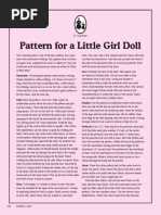 Edith Flack Ackley Little Girl Cloth Doll Pattern