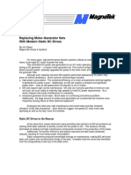 Replacing Motor-Generator Sets With Modern Static DC Drives: Trade Publication