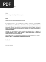 Carta de Unicoc 2020