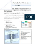 Introduction To Well Logging (By: Dr/A.Mohsen)