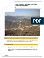 Method Statement For Access Road and Platform Construct Ion in Hilly Areas