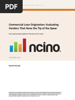 Commercial Loan Origination: Evaluating Vendors That Hone The Tip of The Spear