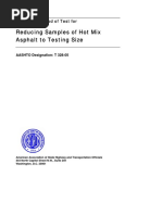 AASHTO T 328-05 Reducing Samples of Hot Mix Asphalt To Testing Size