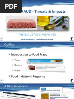 FOOD FRAUD - Threats & Impacts: The Industry'S Response