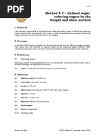 Method 8.7 - Refined Sugar: Reducing Sugars by The Knight and Allen Method