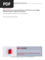 Effect of Silicon On Corrosion Behaviour of Al-Zn