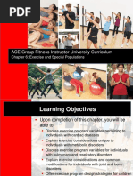 ACE Group Fitness Instructor University Curriculum: Chapter 6: Exercise and Special Populations