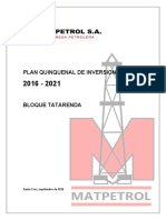 PLAN QUINQUENAL DE INVERSIONES PERIODO 2016 - 2021 Corregido