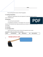 Agriculture and Fishery VI Worksheet 5