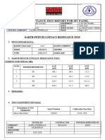 Earth Switch Contact Resistance Test