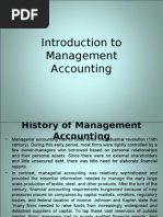 Introduction To Management Accounting